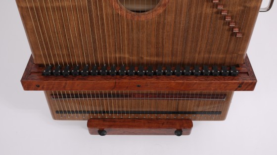 Each of the 42 strings has its own plucker